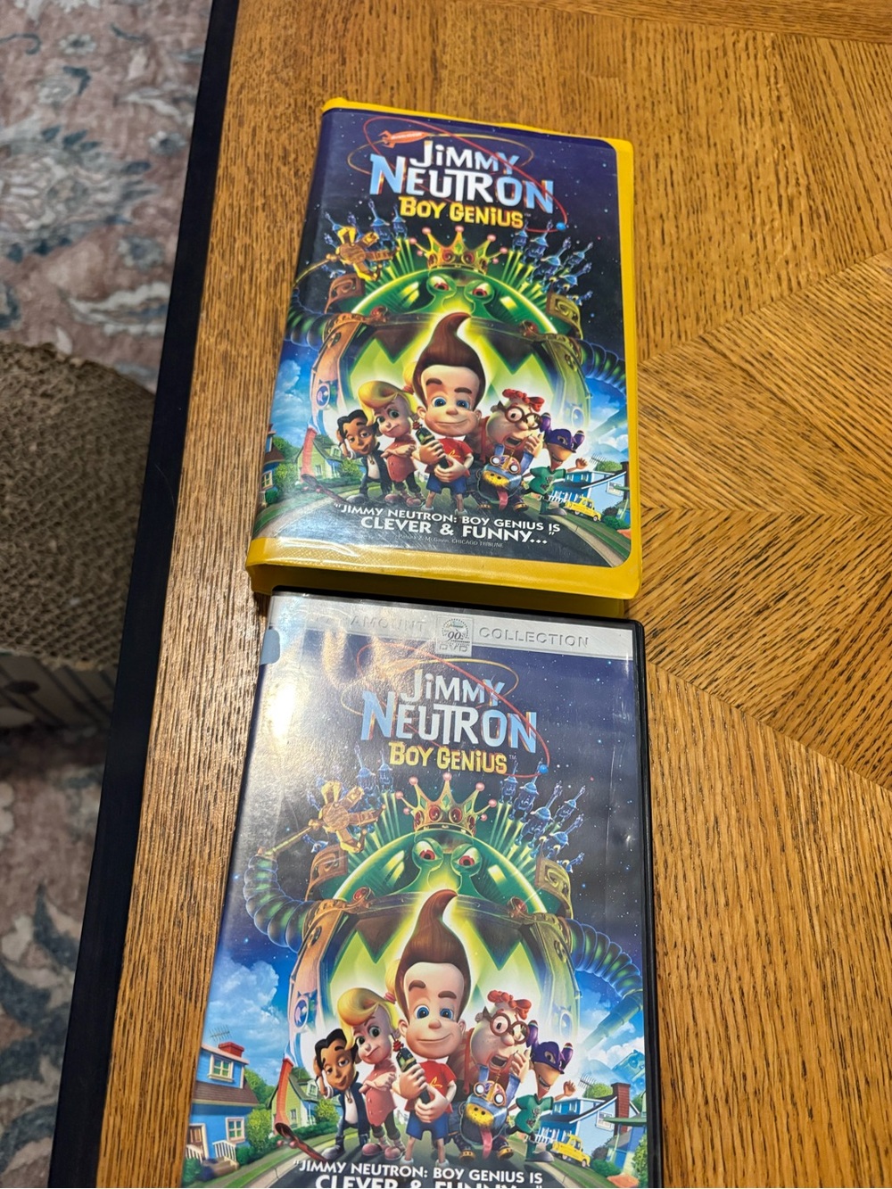 Jimmy Neutron Boy Genius VHS and DVD Nickelodeon